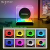 Huijintao Baseball Display Case with RGB Color Changing LED Light,