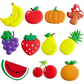 Waterproof PVC Refrigerator Magnet Stickers - Cut Fruit Design Strong Hold for Photos Notes & Decorations