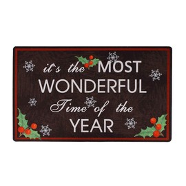Kilipes Christmas Doormat Indoor Entry Way Door Mat for Front Door Patio Non Slip Rubber Entrance Door Mats Holiday Decor (Christmas Mat-D)