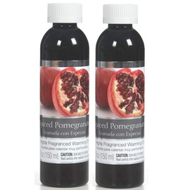 Hosley Set of 2 Spiced Pomegranate Fragrance Warming Oils 5 Ounce Ideal Gift for Weddings Spa Reiki Meditation Bathroom Settings P1