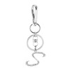 Rohans Womens Silver Plated Alloy Car Key Ring with Crystal