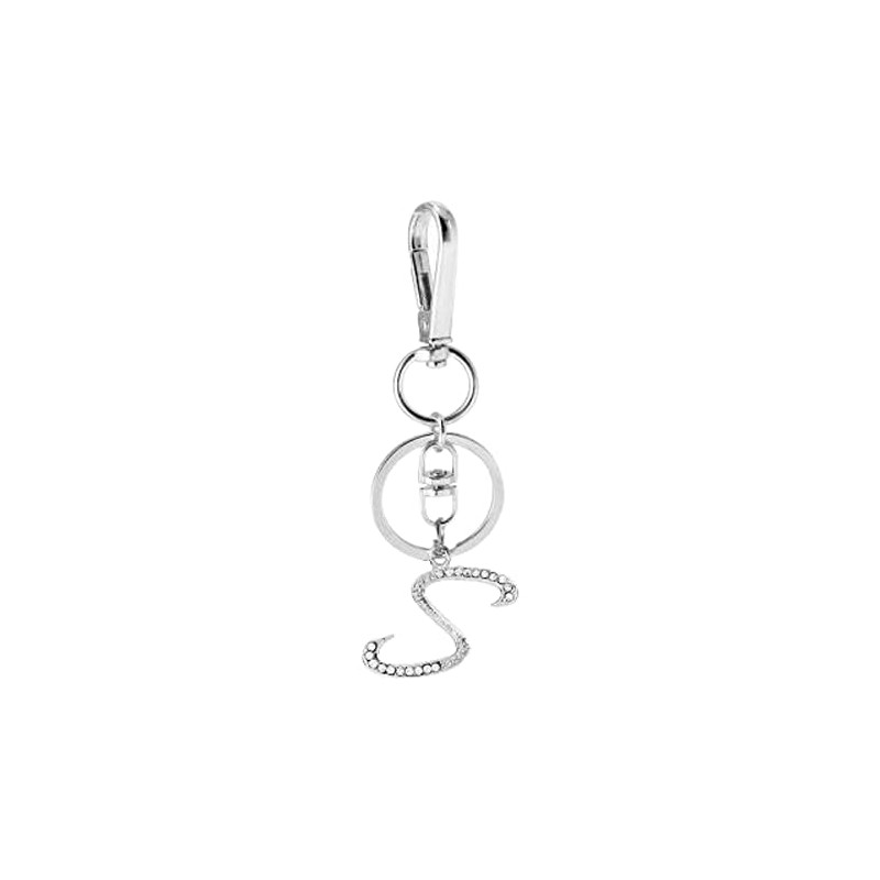 Rohans Womens Silver Plated Alloy Car Key Ring with Crystal