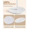 ZIECUKU Metal Coat Rack with Natural Marble Base, Coat Rack
