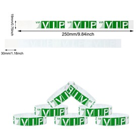 Honbay 100PCS Waterproof VIP Wristbands Gold Party Armbands Lightweight Paper Wristbands for Amusement Parks, Concerts, Fairs, Festivals and Events