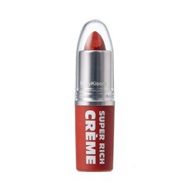 Ruby Kisses Super Rich Creme Lipstick, Hydrating Full Coverage Long Lasting Highly Pigmented Smooth Apply Lip Makeup for Women Men (Chili)