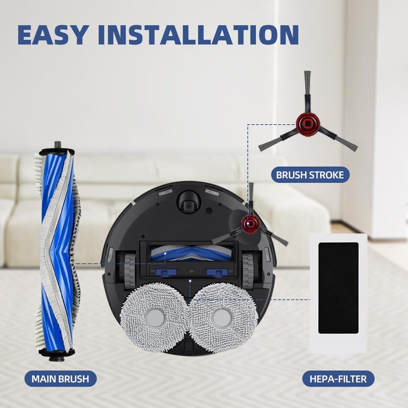 shepanyi Accessories Compatible with Ecovacs Deebot T30 Omni, 1 Main