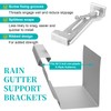 20 Pcs Gutter Hangers 5 Inch K Style with Pre-Inserted