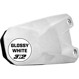 3N2 Jaw Guard C-Flap – High-Impact Plastic, Soft Foam Padding, Ambidextrous Design – Glossy, White (One Size)