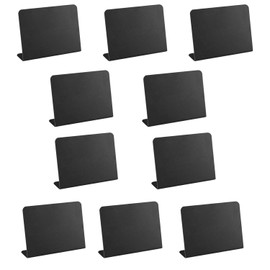 10-Piece L-Shaped Labels, Pantry Labels, Labels for Storage Boxes, Attachable Chalkboard Labels for Baskets, Erasable and Writeable Labels