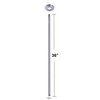 Westbrass 1/2" IPS x 36" Ceiling Mounted Shower Arm with
