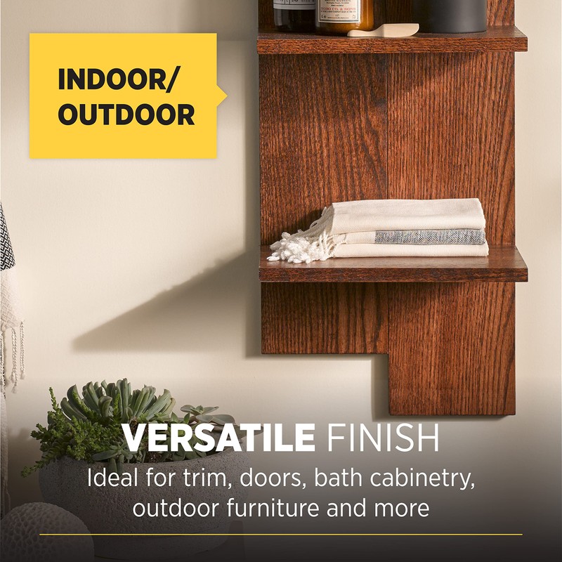 Minwax Water Based Helmsman Spar Urethane, Quart, Satin