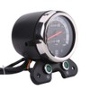 KIMISS Motorcycle Dual Odometer, Universal Speedometer, 12V Metal Plastic Hytrack
