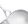 36C White Strapless Clear Back Bras with Straps Plus Size