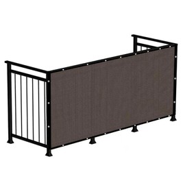 90% Shade Cloth 8x12ft w/Grommets Pergola Shade Cover Canopy, Durable Dog Kennel Shade Cover, Mesh Tarp Sun Screens for Patio, Outdoor, Garden, Plants Backyard, Chicken Coop Porch (Mocha, 8 x 12 FT)