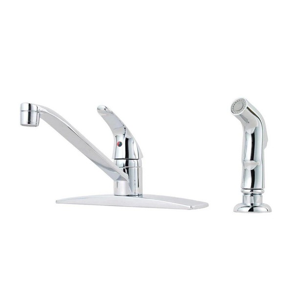 Pfister Pfirst Series Single Handle Kitchen Faucet With Side Spray