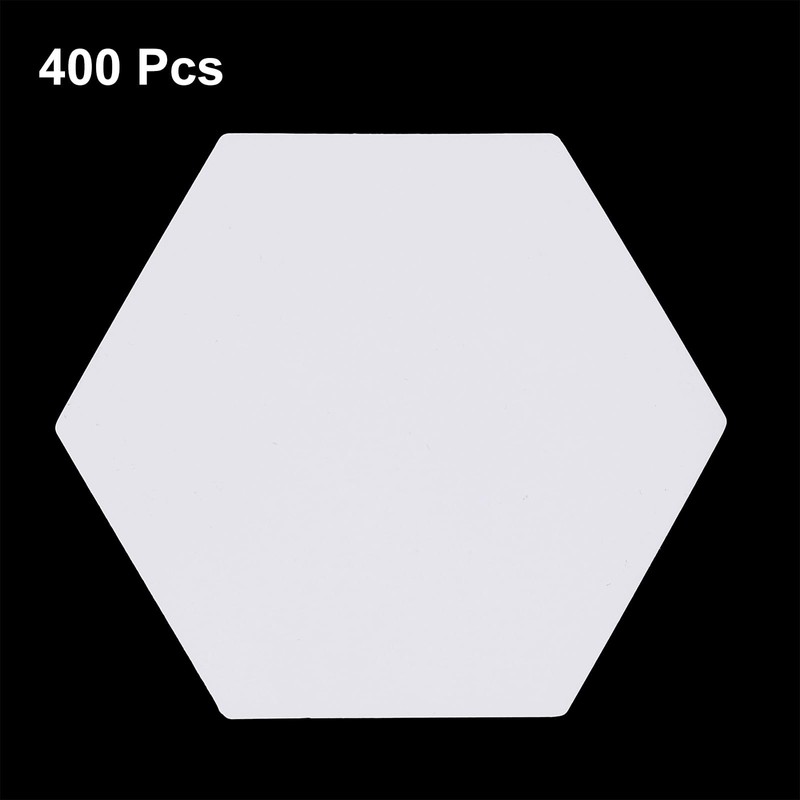 Sourcing Map 400 Count Hexagon Quilt Template, 1-Inch English Paper