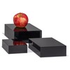 Red Co. Glossy Black Small Acrylic Cubic Display Riser Stands