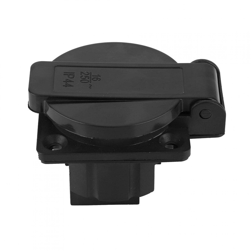 Black German Socket, Industrial Waterproof Black German Socket for Generator