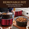 Elite Gourmet MST-900RXT# Electric Ceramic XL Jumbo Slow Cooker, Adjustable