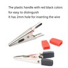 GELRHONR Metal Alligator Clips with Plastic Hands, for Electrical Testing