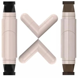 Product Detail Reference 2Pcs 젤 라이너 펜슬 세트 2025년 완벽한 날개를 위한 새로운 접이식 스탬프 방수 도구 초보자를 얼룩 방지 2Pcs Gel Liner Pencil Set - New Foldable Stamp Waterproof Tool for Perfect Wings in 2025, Streak-Free for Beginners