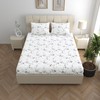 LINENWALAS 100% Cotton Percale Double Size Fitted Sheet Only, Printed
