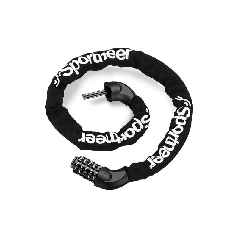 Bike Lock Chain – 90cm High-Strength Alloy with 5-Digit Combination,