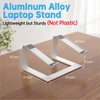 GleYo Laptop Stand for Desk Detachable Aluminum Computer Riser Portable