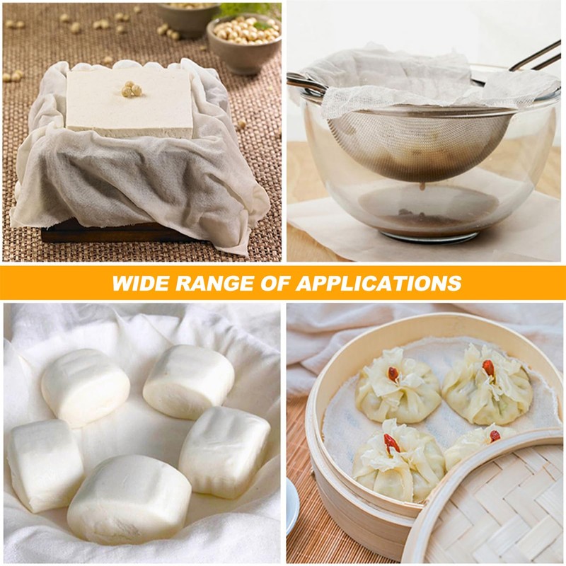 Cheese Cloth Strainer, 50 x 50 cm Cheese Cloths Cheesecloth