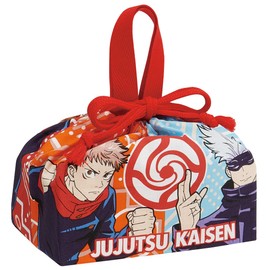 Skater KB7-A Jujutsu Kaisen DC Drawstring Bag with Gusset, Made in Japan