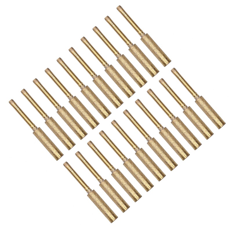 20Pcs Chainsaw Sharpener Burr Grinding Head Rotating File Sharpening Tool