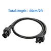 TEWOXIN C5 to C6 IEC Cable Extension 0.3M, 2.5A 250V