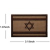 2 PCS Israel Flag Patch Sew on Embroidery Tactical Israeli