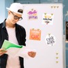 20 Pcs Refrigerator Magnets Gold Heart Shaped Decorative Fridge Magnets