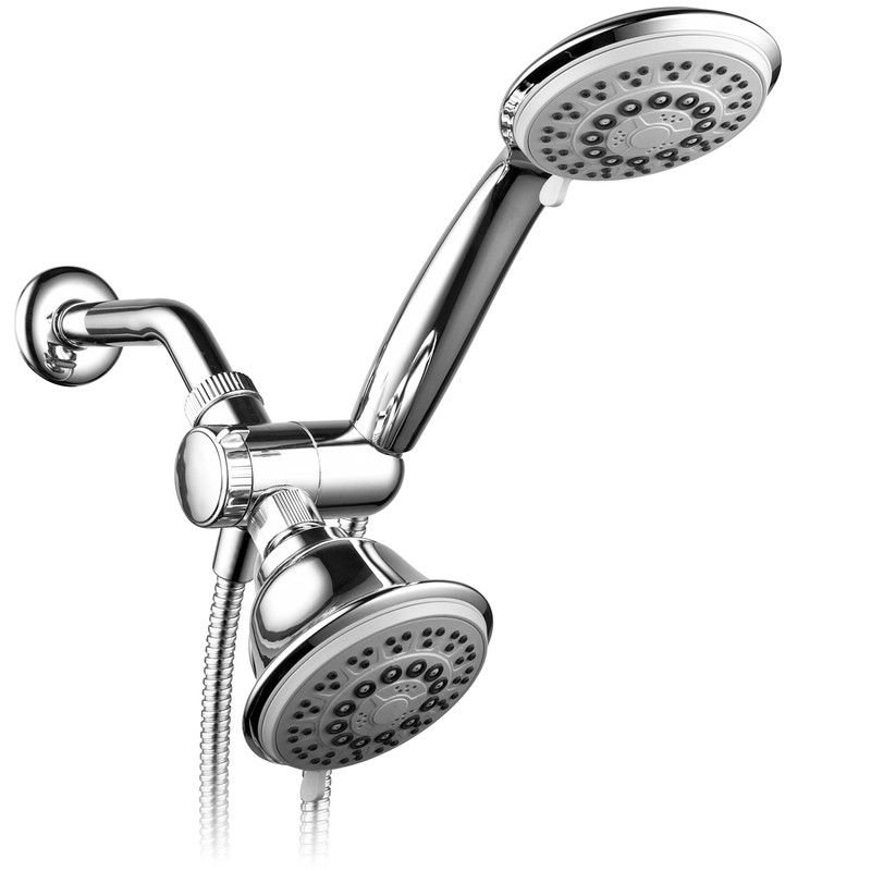 PowerSpa 30-setting G-Style Gray-Face Shower-Head Combo