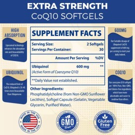Mecinalis Coq10 Liposomal Ubiquinol 600 Mg 120 Cápsulas
