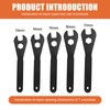 Cone Wrench, 5 Pieces Durable Multifunctional Carbon Steel Bicycle Cone