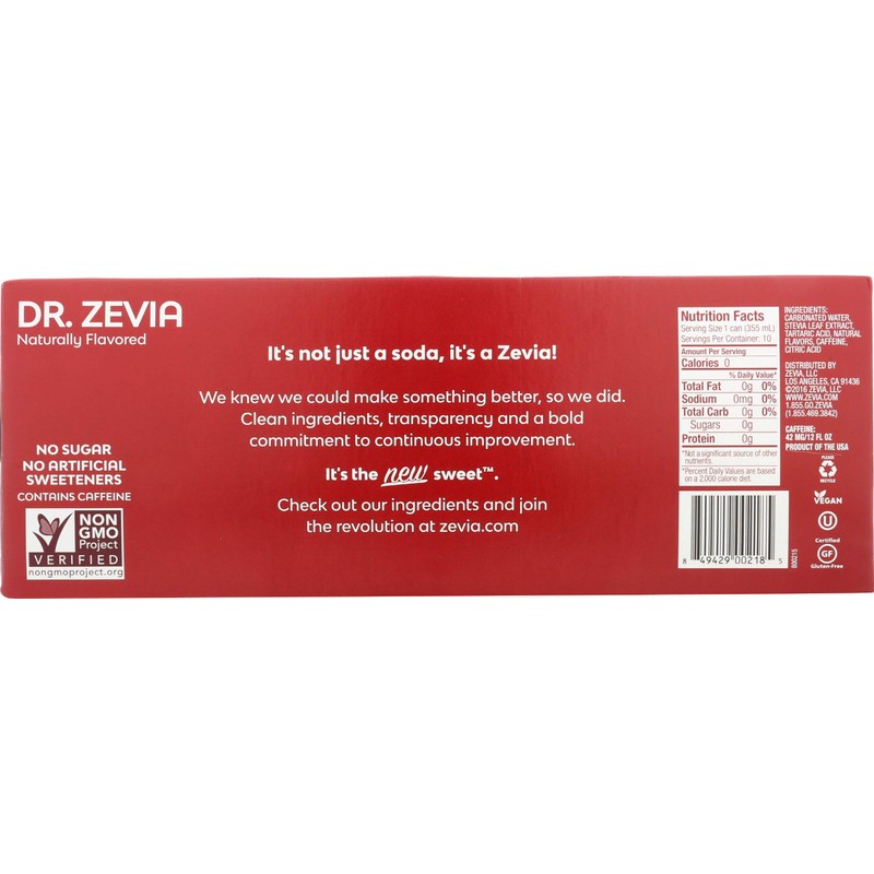 Zevia Dr Zevia Soda 10Pk Cans, 12 FZ