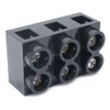 Sscon 2pcs Dual Rows Terminal Block 500V 60A 3 Position