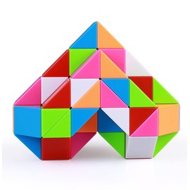 TANCH Fidget Magic Snake Cube Puzzles Twist Ruler Speed Cubes Brain Teaser Game Toys for Kids (60 Block 1PACK)