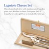 Jean Dubost Laguiole 3-Piece Cheese Knife Set, Stainless Steel Handles