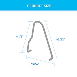 PL 14856 Steel Sash Window Glazing Clip for Prime-Line,60 pcs