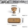 Goo-Ki 6 Pack Antique Brass Drawer Knobs with Backplate Zinc