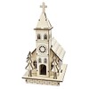 Wooden Church to Assemble 22.5cm x 11.5cm x 13.5cm