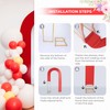 Babenest 7.2Ft Spandex Open Arch Backdrop Cover, Fitted Double-Sided U-Shaped