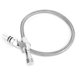 Tbest Stainless Steel Dipstick for GM TH350 Tranny SBC BBC Trans, Silver, 1-Pack