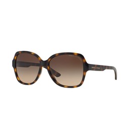 A|X ARMANI EXCHANGE Women's AX4029S Oval Sunglasses, Dark Tortoise/Brown Gradient, 57 mm