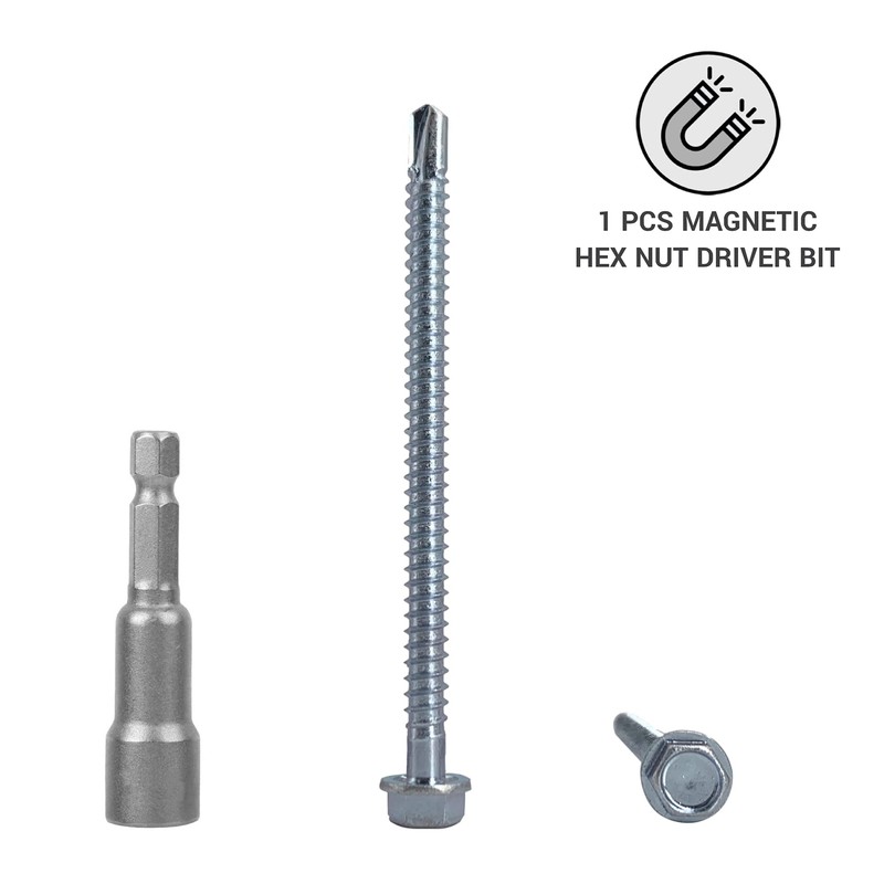 Marcopol 60 Pieces DIN 7504 K Galvanised Steel 5.5 x