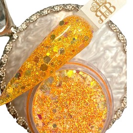 "B" Dip Powder Acrylic Powder, Nail Art Designs, Manicure or Pedicure Dipping Powder for Home or Salon Use. Dip Powder System, Long Lasting, Cruelty Free. 0.25 Oz Jar.
