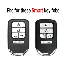 ELOHEI for Honda Key Fob Cover, Key Fob Case for 2015-2021 Honda Accord 2017-2020 CRV Civic Pilot Odyssey Passport Premium Soft TPU Full Protection Key Shell(5 buttons)